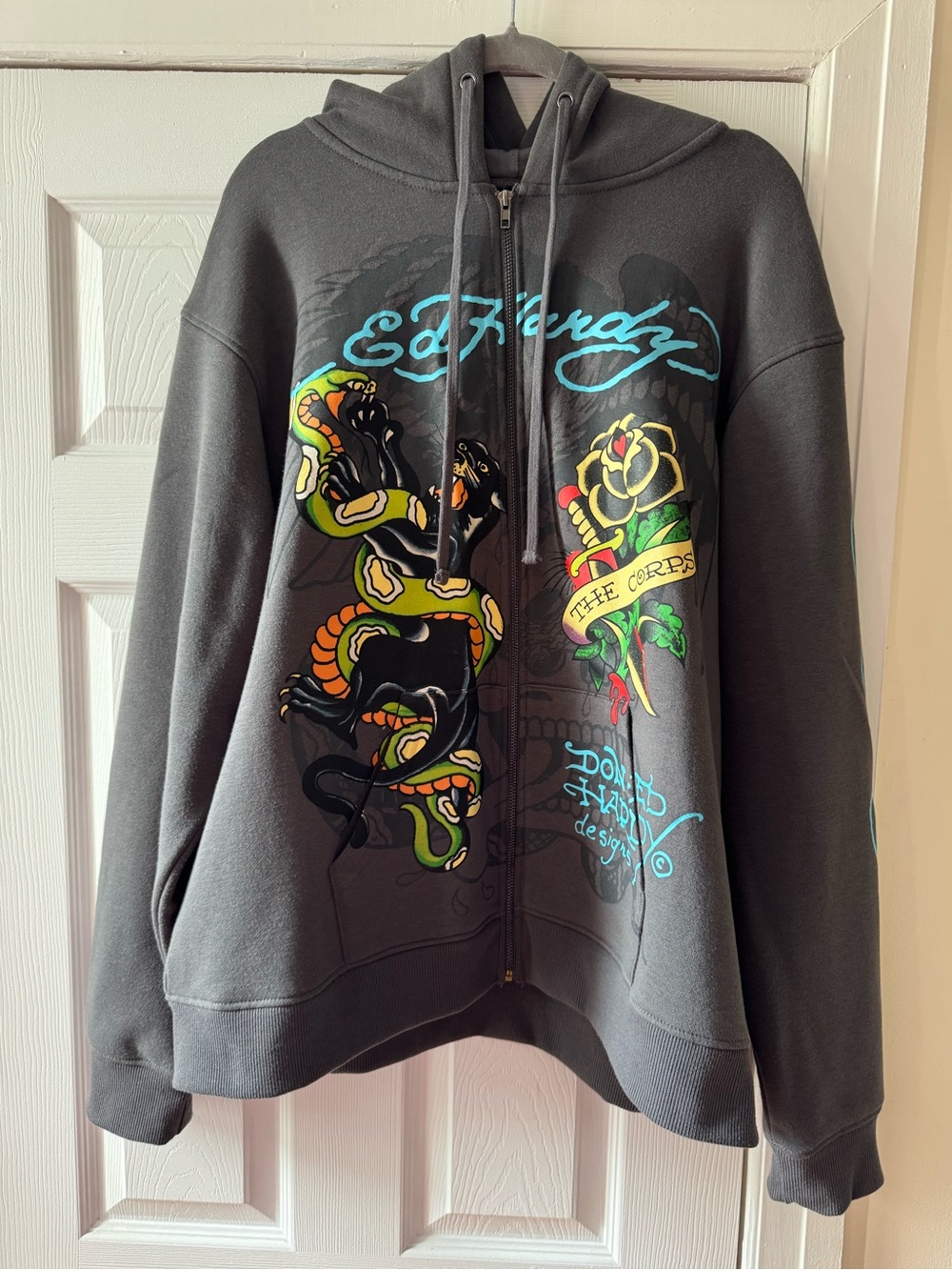 Ed Hardy Zip Up Hoodie